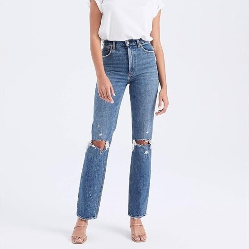 Abercrombie & Fitch Ultra High Rise 90s Straight Jean 30821